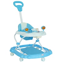 BABYLAND Walker bayi bingkai besi multifungsi, dengan mainan musik Bar dorong grosir tipe mobil tinggi dapat disesuaikan