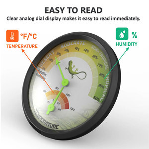 Analog quay số Pet bò sát Nhiệt kế cơ khí độ ẩm và nhiệt độ hygrometers cho Thằn Lằn - Product Image 4