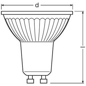 Bombilla LED Bellalux GU10 PAR16 de 4.3W, Luz Blanca Fría 4000K, 36 Grados, Reflector de Vidrio - Product Image 4