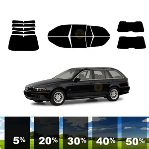 5% 15% 35% 50% 70% teinte de fenêtre amovible prédécoupée voiture teinte de fenêtre détachable pour BMW série 5 4 DR WAGON 1999-2003