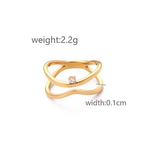 แหวนเครื่องประดับชุบทองทำจากสเตนเลสสตีลสไตล์ INS แบบหรูหราออกแบบได้ตามต้องการ - Product Image 5