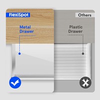 Bureau assis-debout électrique réglable 55 pouces 2026 avec tiroirs, assemblage rapide, plateau en érable, cadre en acier blanc, design moderne, garantie 10 ans pour le bureau
