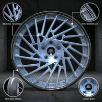 Nuevas llantas de aleación de aluminio JBL de 18-26 pulgadas, de dos piezas, con labio remachado multirradio de 20mm/25mm, PCD 5x112/114.3/120 para Camaro Challenger