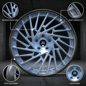 ล้ออัลลอยด์อะลูมิเนียมฟอร์จสองชิ้นขนาด 18-26 นิ้ว ยี่ห้อ <span class=keywords><strong>JBL</strong></span> รุ่นใหม่ ขอบแบบรีเวท หลายก้าน 5x112/114.3/120 สำหรับ Camaro Challenger - Product Image 4