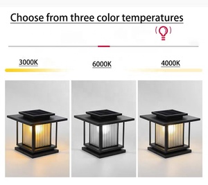 Lámparas solares para pilares de puerta, jardín, paisaje, canal, IP65, impermeables, para exteriores. - Product Image 4