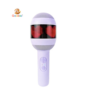 ไมโครโฟนคอนเดนเซอร์ไร้สาย ไฟ LED แบบพกพาพร้อมลำโพงสำหรับเด็กพร้อมไฟ - Product Image 1