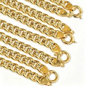 Collar y Pulsera de Oro 18K PCX, Cadena Cubana Gruesa de Oro Real Au750 de 6/8mm/10mm, Cadena Miami Pesada para Hombres y Mujeres, Joyería Hip Hop - Product Image 4