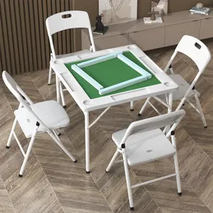 Mahjong Picnic Balcón plegable Buffet Camping Cambio y sillas Hogar Mesa de plástico plegable