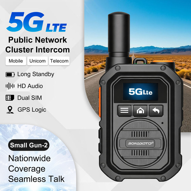 National Global 5G Public Network 5000km Outdoor GPS Weather Forecast Fleet Hotel Site Handheld Device Walkie-Talkie