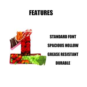 Tablero de Charcutería de Cartón Rellenable con Número para Empaque de Dulces y Frutas para Fiestas de Cumpleaños y Aniversarios de 30.5cm - Product Image 4