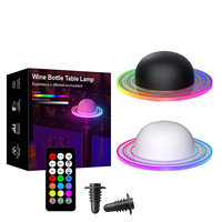 Lampe de table veilleuse Planète à commande tactile, rechargeable USB, 3 températures de couleur, base en métal acrylique, décoration de chambre