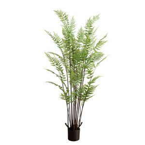 Plante artificielle de fougère Meng Jie, grande plante décorative d'intérieur, verdure artificielle haut de gamme pour la maison, le bureau, l'ameublement, le bonsaï - Product Image 5