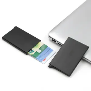 गर्म बेच क्रेडिट कार्ड धारकों आरएफआईडी स्वचालित धातु अवरुद्ध व्यापार कार्ड जेब