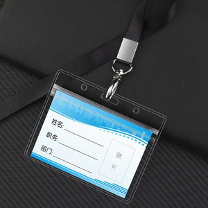 High Quality PVC <strong>Hard</strong> <strong>Card</strong> <strong>Case</strong> Custom Name Badge Holder with Button Closure for Business <strong>Card</strong>