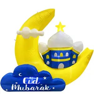 Ramadan gonflable islamique Eid lune et nuage Ramadan exploser pour les décorations de festival fête de vacances