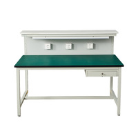 Banc de travail professionnel en acier avec profilé en aluminium industriel personnalisé en usine, avec support à outils, table de travail