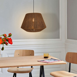 Rattan Lamp <strong>Shade</strong> Woven Lampshade Lamp <strong>Shade</strong> <strong>Ceiling</strong> Pendant <strong>Light</strong> <strong>Paper</strong> Lamp <strong>Shade</strong> for Living Room Restaurant Kitchen Home - Product Image 4