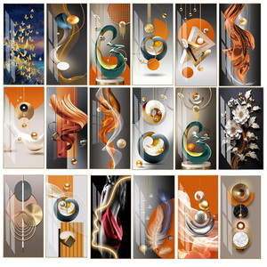 Decorazione della casa Poster arte da parete <span class=keywords><strong>con</strong></span> struttura in metallo fiore tulipano di cristallo di porcellana pittura di arte della parete pittura - Product Image 6