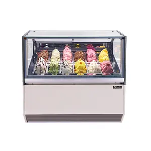 Easybest Italian Ice-cream display Machine Gelato refrigerator Popsicle freezer