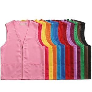 Gilet de <span class=keywords><strong>travail</strong></span> en polyester personnalisé avec logo, livraison rapide, haute qualité, pour publicité en supermarché, personnel unisexe - Product Image 6