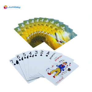 Cartes à jouer en papier 300 g/m² personnalisées avec logo imprimé pour cadeaux promotionnels d'entreprise de voyage aérien, vente en gros - Product Image 3