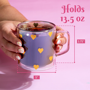 Verres personnalisés avec logo, résistants à la chaleur, en verre borosilicate à <span class=keywords><strong>double</strong></span> paroi, tasse à café en verre avec poignée, design moderne, réutilisable - Product Image 5