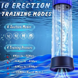 18+ 4 Saugstärken Elektrische Penispumpe Sexspielzeug Penispumpe Vakuum Erweitern Luftdruckgerät für Männer - Product Image 6