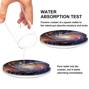 Ceramic <b>Car</b> Coasters 2 Piece Anti Slip Dashboard Holder <b>Accessories</b> - Product Image 5