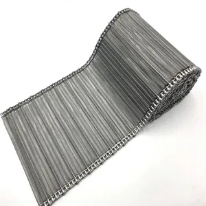 Fırın için gıda sınıfı paslanmaz çelik zincir bağlantı teli örgü konveyör kemer