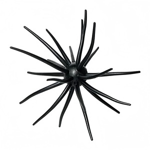 Cross-border Lure New Bionic Sea Urchin Stainless Steel TPE Artificial Soft Bait Hooks Pike Black Pit Floating <strong>Worm</strong> Boxed - Product Image 2