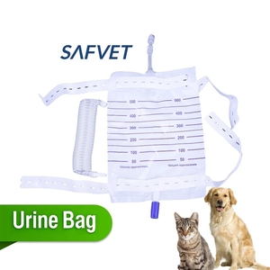 Sac à urine portable pour animaux de compagnie, usage vétérinaire, médical, <span class=keywords><strong>chat</strong></span>, urine, collecte de urine avec cathéter urinaire - Product Image 2