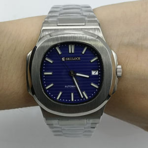 Reloj de Hombre SEILOCE NH35, de Acero Inoxidable, Resistente al Agua 5BAR, Movimiento Mecánico Automático, Diseño de Agujas - Product Image 2