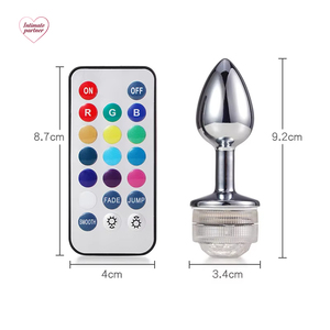Tapón <span class=keywords><strong>Anal</strong></span> Metálico con Luz LED de Colores, Sin Vibrador, Masturbador para Juegos de Adultos, Dildo <span class=keywords><strong>Anal</strong></span>, Juguetes Eróticos, Artículos Íntimos, Masajeador Vaginal - Product Image 6