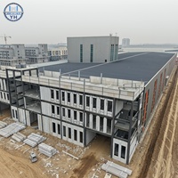 Estructura de Acero Galvanizado en Caliente de Primera Calidad, Almacén Moderno, Edificio de Almacenamiento Metálico Duradero Anticorrosión, Taller, Gimnasio, Supermercado