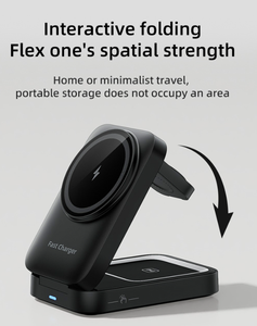 2025 prodotto di tendenza 3 <span class=keywords><strong>in</strong></span> 1 caricatore magnetico senza fili pieghevole per il telefono nuovi gadget intelligenti per la ricarica Multi-dispositivo - Product Image 3