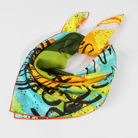 Luxe 100% Zijden Sjaal Print Sjaals Square Foulard De Soie Voor Vrouwen