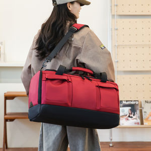 Bolsa de Viaje Impermeable de Moda con Logotipo Personalizado, Bolsa Deportiva Portátil de Gran Capacidad con Compartimento <span class=keywords><strong>para</strong></span> Zapatos, Adecuada <span class=keywords><strong>para</strong></span> Senderismo y Fitness - Product Image 6