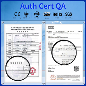 फैक्ट्री कस्टम क्यूarzo ने सिलिका उच्च तापमान पारदर्शी बेलनाकार क्वार्ट्ज बीकर को बिना स्टब्स के - Product Image 5