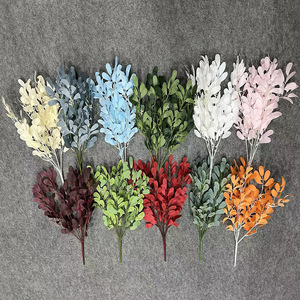 Drea Hot Bán Trang Trí Đám Cưới Liễu Lá Màu Xanh Lá Cây Thân Cây 5 Chi Nhánh Treo Bó Nhân Tạo Trang Trí Cây Liễu Lá - Product Image 1