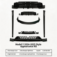 Kit de Carrocería para Tesla Model Y Refresh 2025, Alerón Delantero, Alerón Trasero, Faldones Laterales, Spoiler, Alerones Delanteros, Accesorios de Mejora Exterior