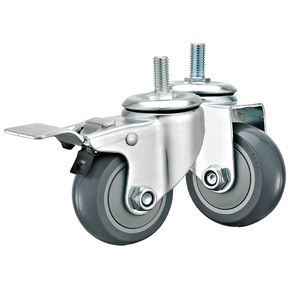 3 "4" 5 "industrielle mittelschwere Rollen Rote PU/Polyurethan-Räder für Handwagen Leichte Maschinen Fabrik ausrüstung - Product Image 6