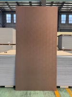 Décoration intérieure, panneaux muraux en bois massif avec placage en fibre de bambou de 5/8 mm, texture métallique, finition miroir, panneaux muraux de fond