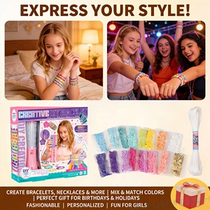 Kit de Fabricación de Pulseras con Más de 2000 Cuentas AiJH, Juego de Joyería de Artesanía con Logotipo Personalizado al por Mayor para Niños, <span class=keywords><strong>Juguete</strong></span> Educativo STEM, Regalo - Product Image 2