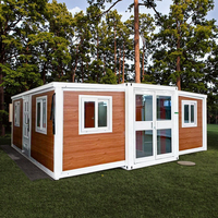 Maison préfabriquée de luxe économique en conteneur de 40 pieds, maisons mobiles prêtes à l'emploi, pièce en conteneur extensible, appartement de 2 ou 3 chambres, atelier