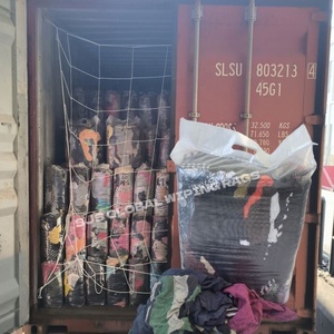 Chiffons de nettoyage Trapo Industrial multicolores 100% coton premium en vrac pour le nettoyage - Product Image 1