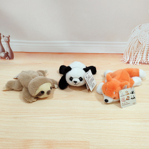 Muñeco de peluche de panda y mapache Xiangxiang de tres posturas, famoso en internet, con bolsillo de algodón PP para compañero de escritorio - Product Image 3