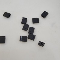 Connecteur Jumper Cap pour DVD, HDD, carte mère PC, fiches PCB, capuchons Jumper 2,54 mm, 2 broches