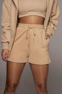 Conjunto Deportivo <span class=keywords><strong>de</strong></span> Dos Piezas para Mujer, <span class=keywords><strong>Top</strong></span> Corto <span class=keywords><strong>de</strong></span> Punto <span class=keywords><strong>de</strong></span> Algodón y Pantalones Cortos <span class=keywords><strong>de</strong></span> Ciclista, Traje Deportivo <span class=keywords><strong>de</strong></span> Verano - Product Image 6