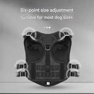 Nuevo chaleco táctico para el pecho y la espalda para perros, arné<span class=keywords><strong>s</strong></span> para el pecho para caminar, Oxford, Cuello acolchado grande, botón, correa sencilla para perros, arneses para mascotas - Product Image 3