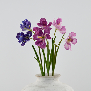 Flores Artificiales de <span class=keywords><strong>Iris</strong></span> de Seda de Alta Simulación, 59 cm, Tacto Real, Color Morado y Blanco, para Decoración de Bodas de Lujo, Hogar, Graduaciones y Eventos - Product Image 3